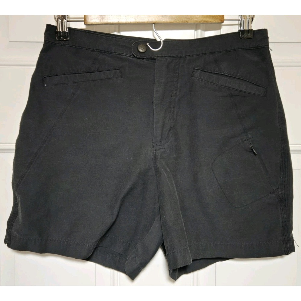Columbia Shorts Women's Size 6 Authentic Issue Black Flat Front 5" Chino
